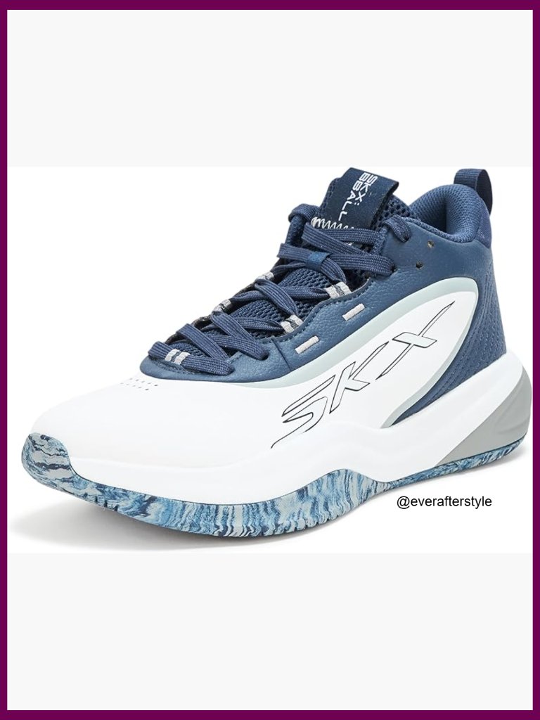 High Top Basketball Sneakers With Perforated Leather Upper And Move Foam Insole